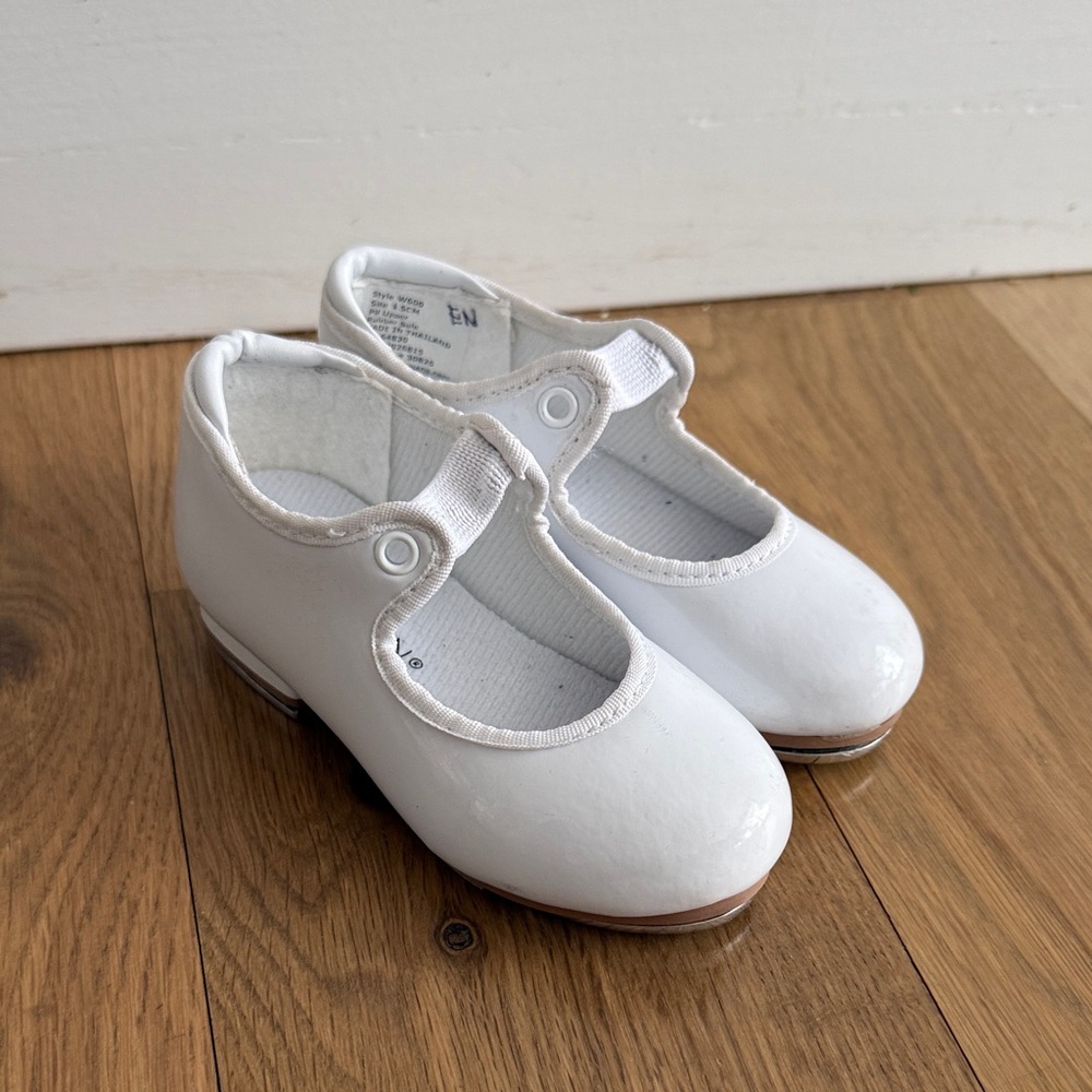 Toddler White Tap Shoes